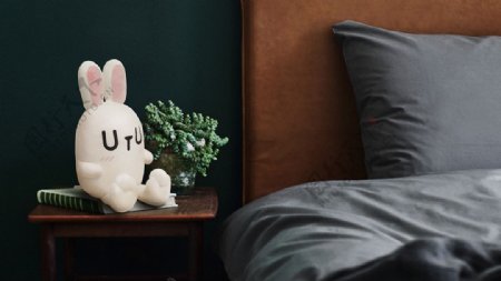可爱的兔子玩偶台灯玩具从jpg素材