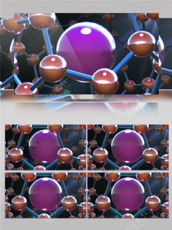 紫色星际光球动态视频素材