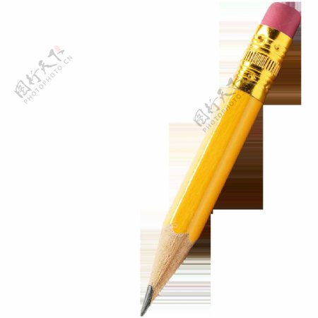 黄色铅笔png元素