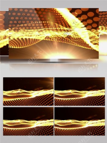 金色螺旋光束动态视频素材