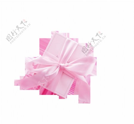 粉色唯美质感礼盒装饰素材