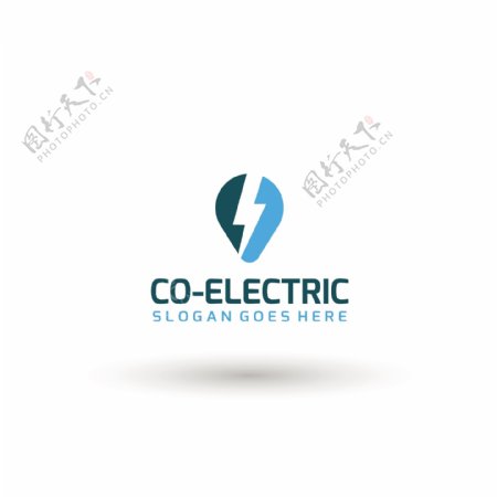 coelectric蓝色抽象图案
