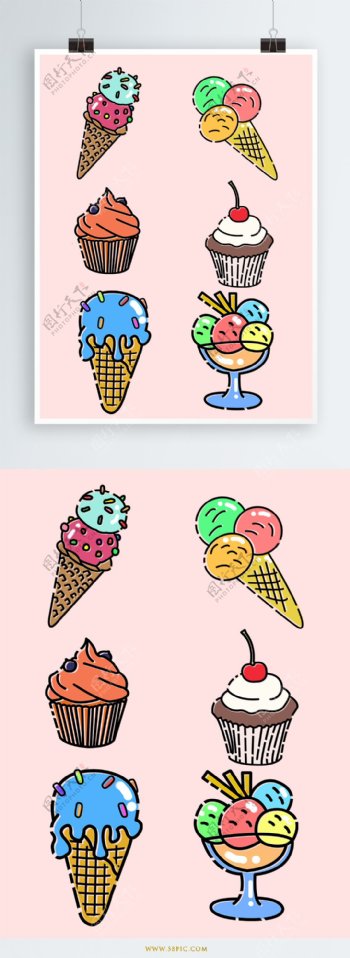 美食冰淇淋夏天饮品