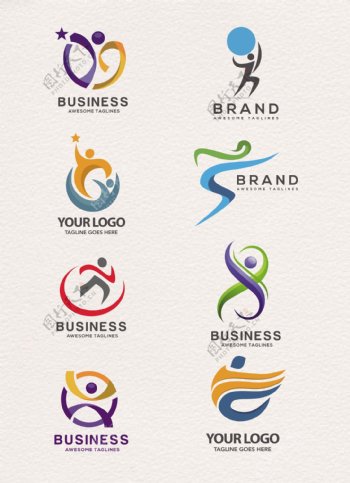 创意矢量商业标志logo图片素材