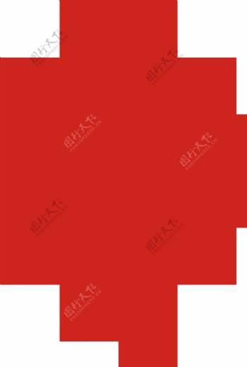 红色中国风装饰png元素