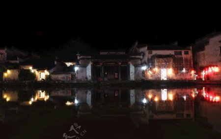 宏村夜景