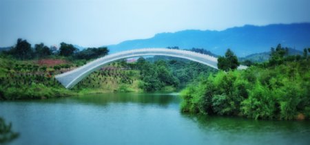 达州莲花湖拱桥