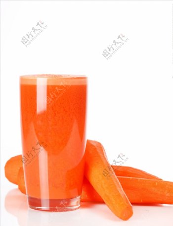 营养的胡萝卜果汁