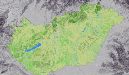 匈牙利地形图