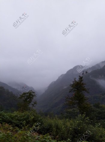 壮丽的高山风景