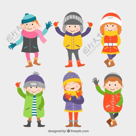 可爱冬季服饰儿童