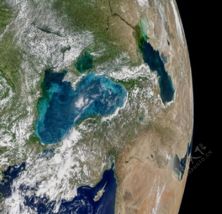 黑海卫星地图