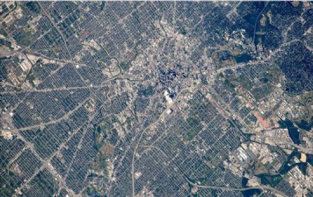 美国大城市卫星图