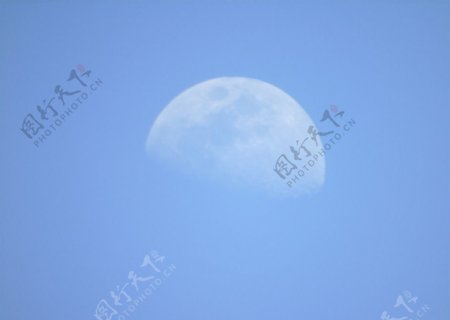 月亮月球天空蓝天
