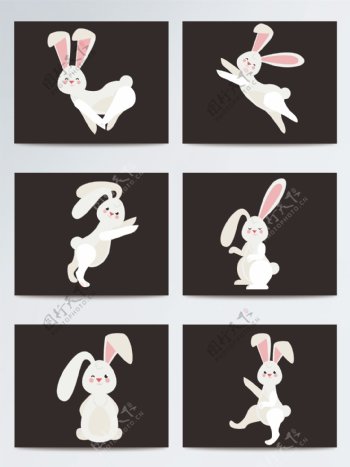 可爱白兔兔子ai素材