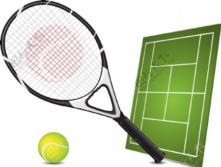 手绘网球比赛元素