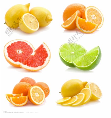 柠檬橙子水果元素