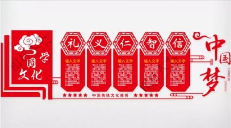 2018中国文化国学教育展板