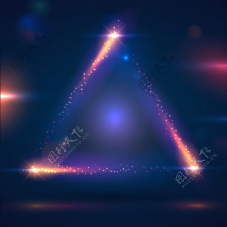 三角形粉色系主题元素