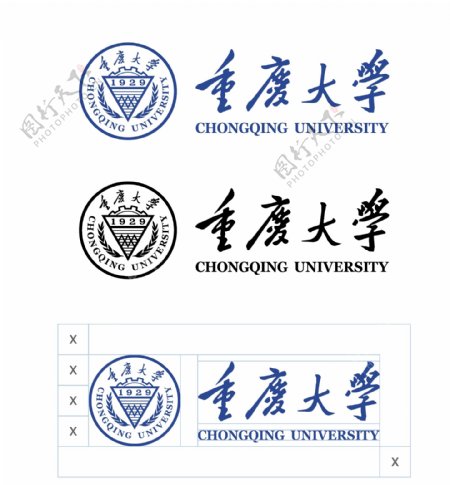 重庆大学logo.ai