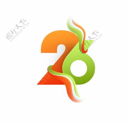 26周年矢量文字