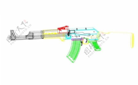 AK47步枪3D模型CAD素材