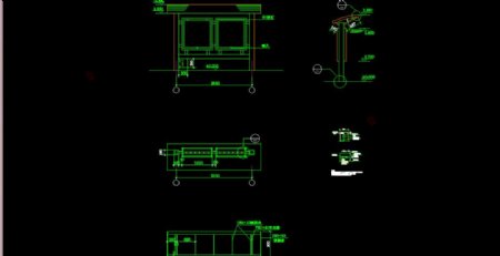 廊子建筑结构详图CAD