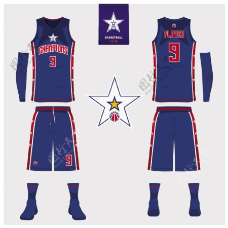 篮球服运动全明星全套服装