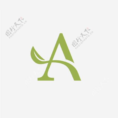 绿色字母造型logo能源类目