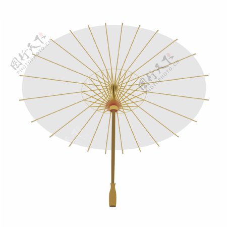 中国风小白伞古风装饰图案
