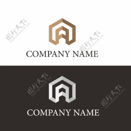 扁平化企业logo设计