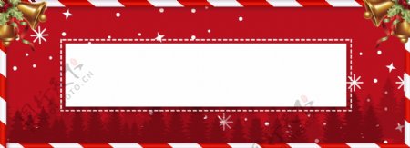 创意红色喜庆圣诞节banner背景