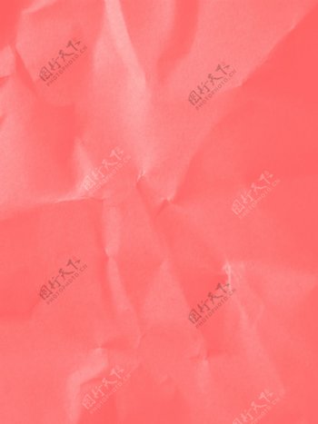 纯原创珊瑚红褶皱纸张质感纹理背景