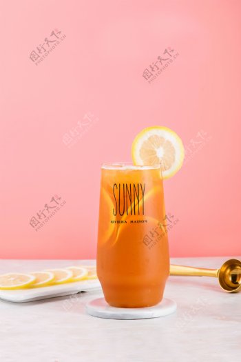 鲜果橙子茶