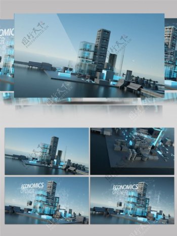 未来智能建筑物联网智能城市CG动画