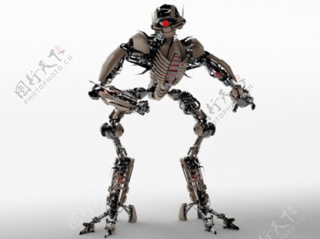 智能机器人3d模型4
