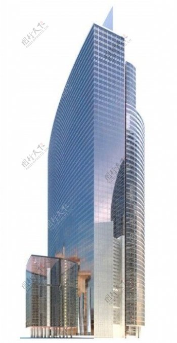 创意玻璃现代大楼模型素材