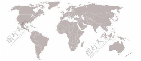 真实世界地图国家高亮显示ae模板