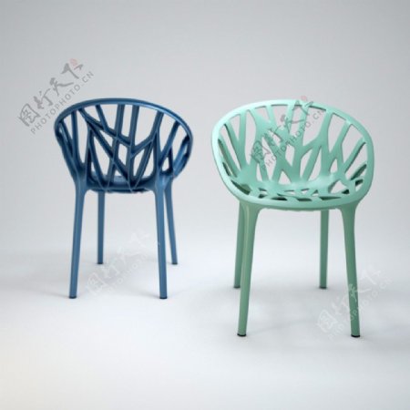 个性创意网状座椅3d模型