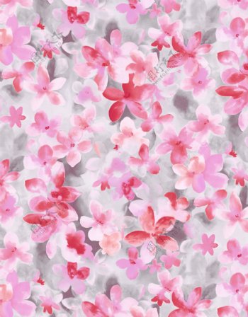粉色花卉底纹