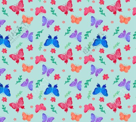 蝴蝶无缝壁纸