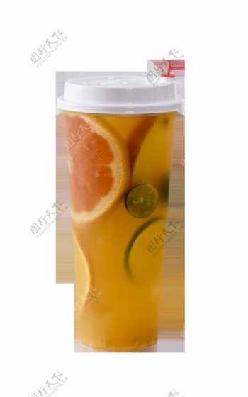 西柚柠檬水果茶