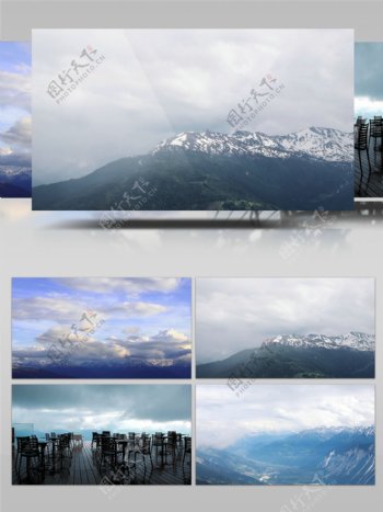 4K瑞士雪山实拍延时摄影