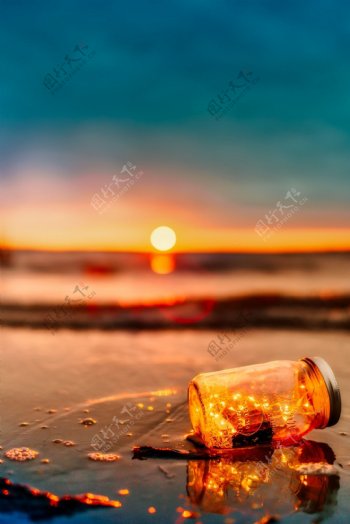 海边星星玻璃瓶