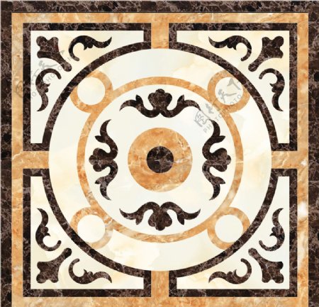 中式瓷砖水刀拼花花纹设计