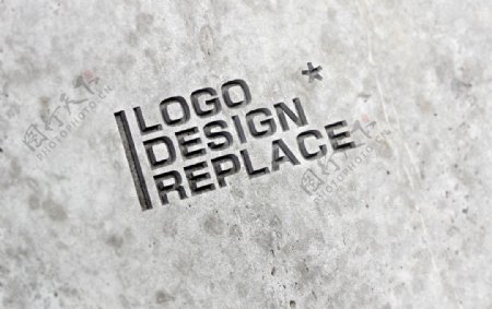 logo展示样机模型立体效果