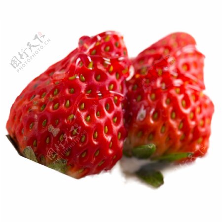 可爱清甜草莓水果