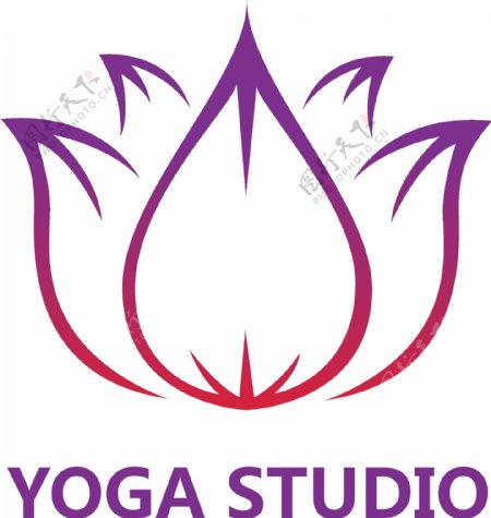 瑜伽工作室logo