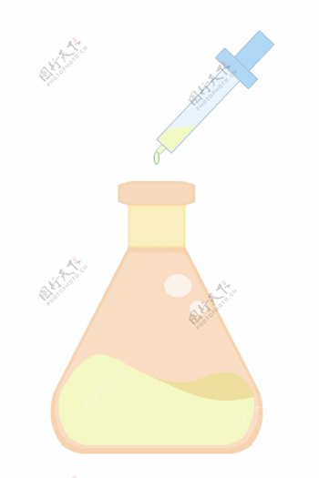 学习化学的试剂插画
