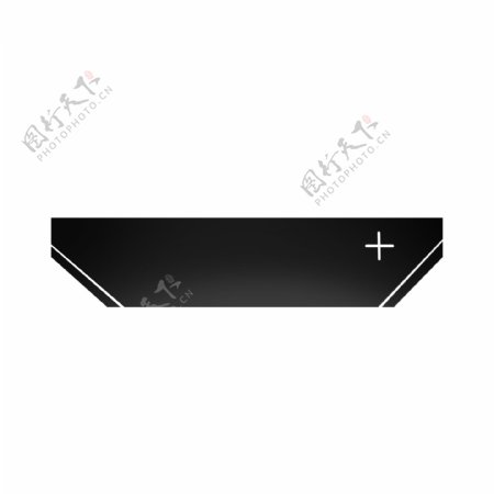 黑色条形十字架标题框